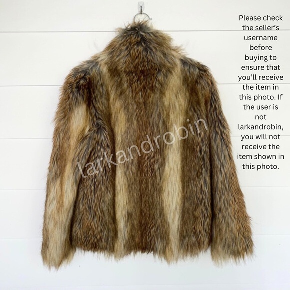 Zadig & Voltaire Fame Faux Fur Jacket Small - Picture 4 of 7